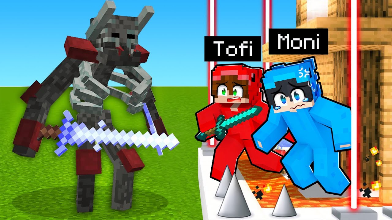 Mutant Wither İskelet vs Minecraft'taki En G&uuml;venli Eve Karşı