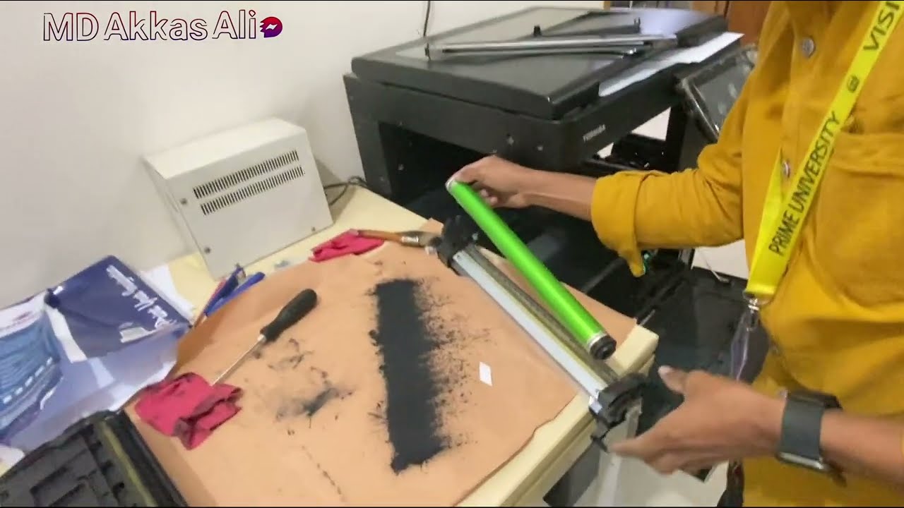 How to clean Drum unit Toshiba E-studio 2508A