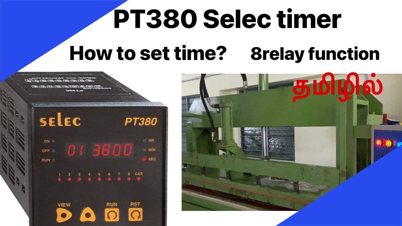 Selec PT380 timer settings,tamil