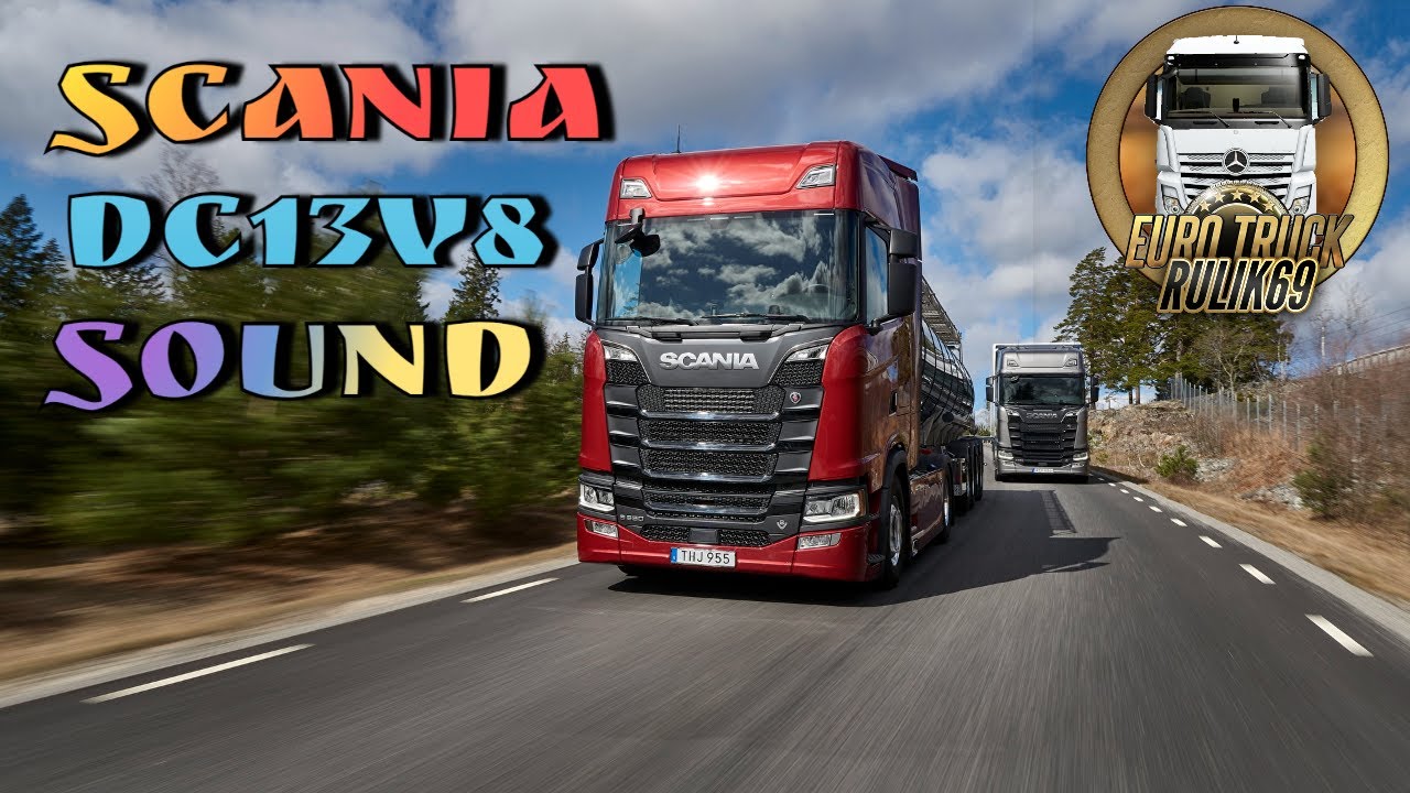 Новые звуки двигателя DC13 для Scania 2016 Euro Truck Simulator 2 (v1.46.x)