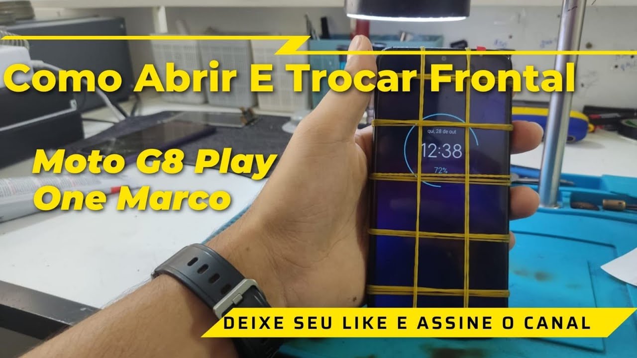 Como Abrir Moto G8 Play/One Macro  E Como Trocar Frontal (TELA) PASSO A PASSO