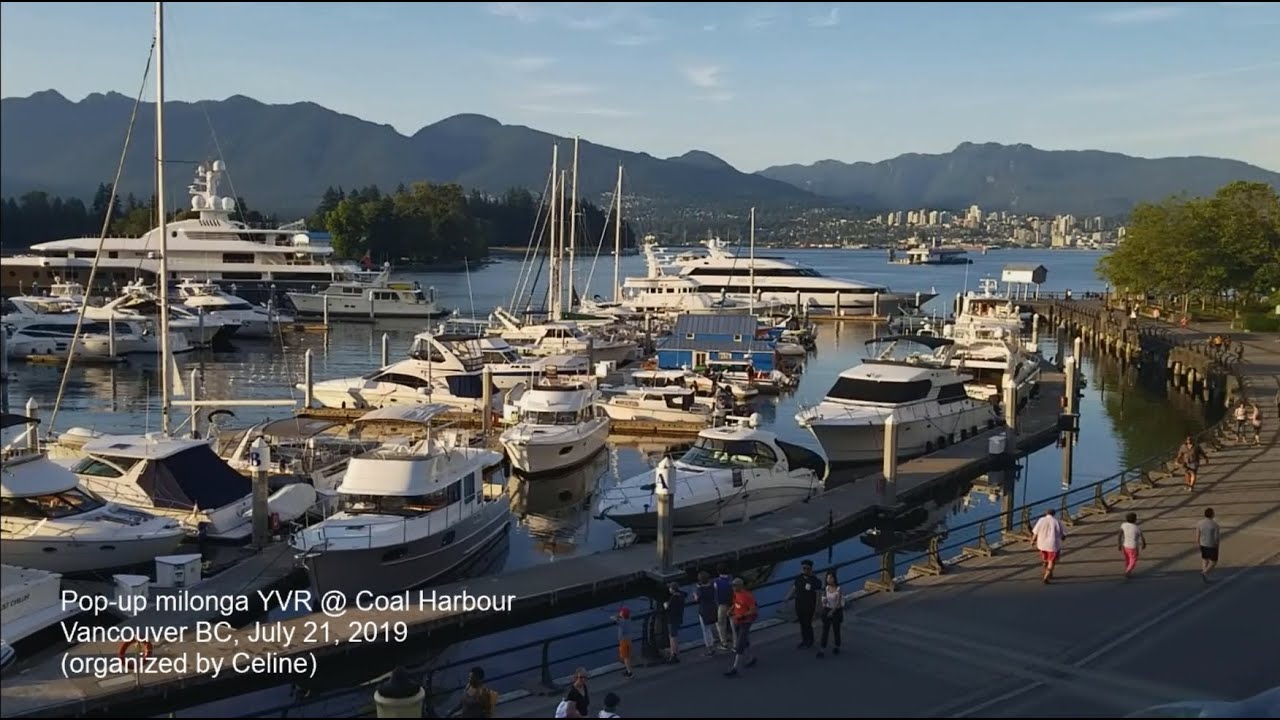 Argentine Tango - Coal Harbour Pop-up Oudoor Milonga - July 2019 (Vancouver BC)