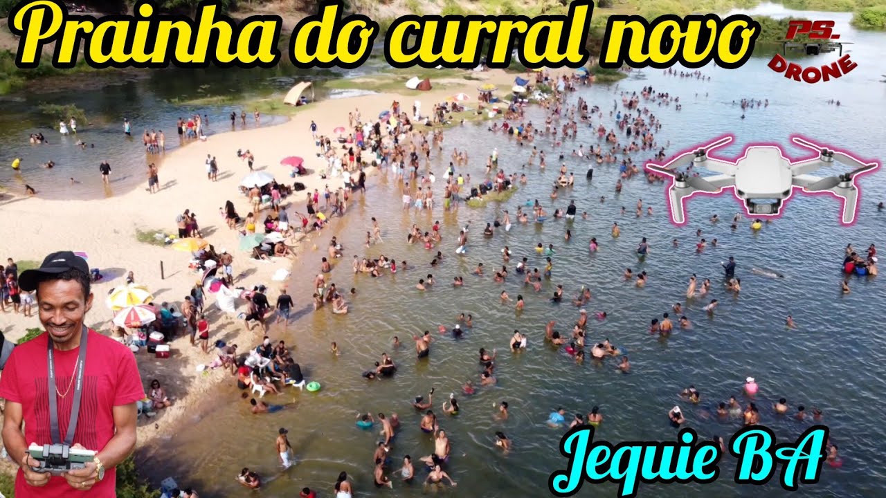 Drone sobrevoa a prainha do curral novo em Jequié BA (voo 511)