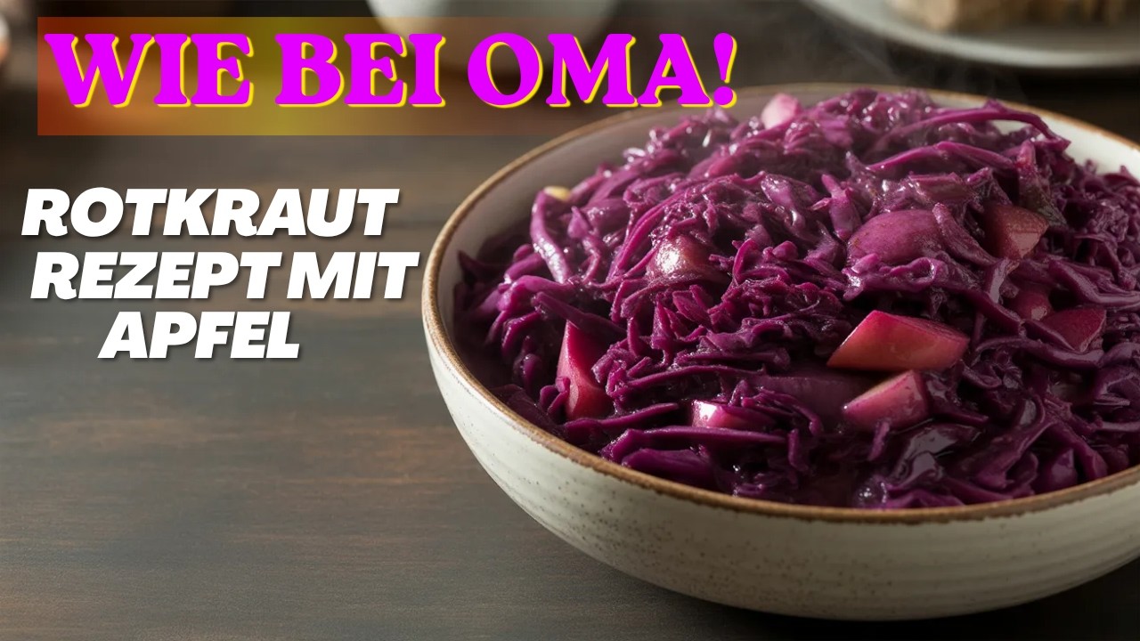 Rotkraut Rezept mit Apfel. Schnelle gekocht f&uuml;r die Festtage!