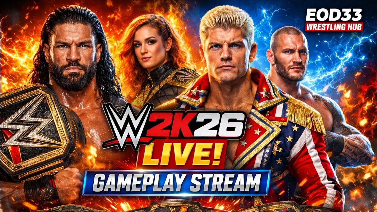 LIVE WWE 2K26 Gameplay 🎮 Epic Matches, Titles on the Line & Chaos in the Ring! 📱