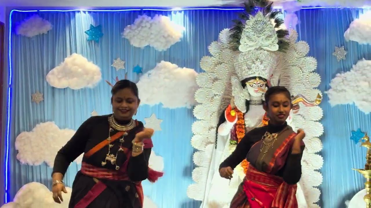 Bengali folk dance -- Rongila Rongila re mon X Aj faguner agen lage X Kalo bhromor
