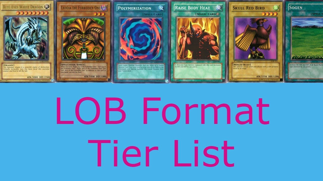 Yu-Gi-Oh! LOB Format Tier List
