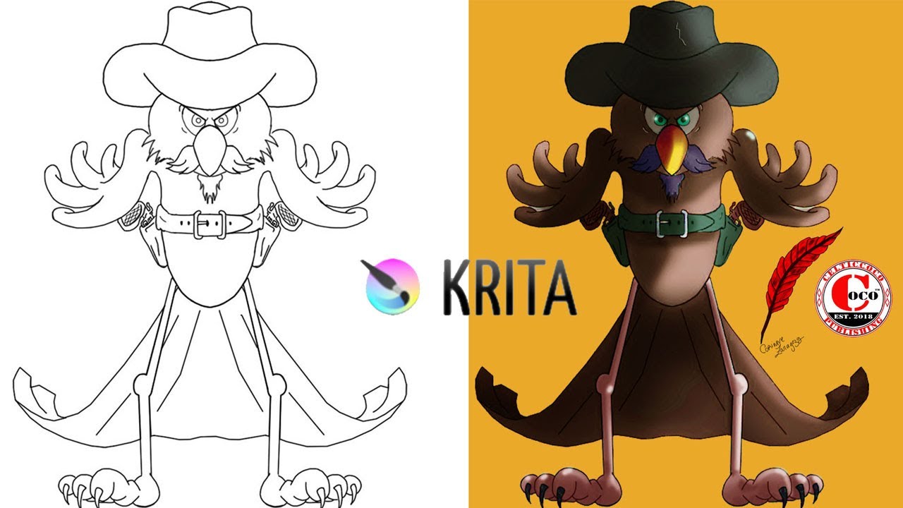 KRITA TUTORIAL: REMOVE WHITE BACKGROUND  + COLORIZE FASTER.