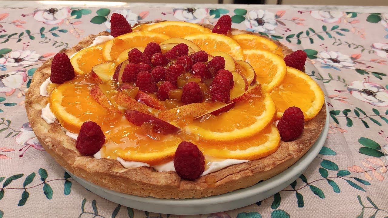 Crostata di frutta senza crema pasticcera - Ricetta estiva con pasta frolla