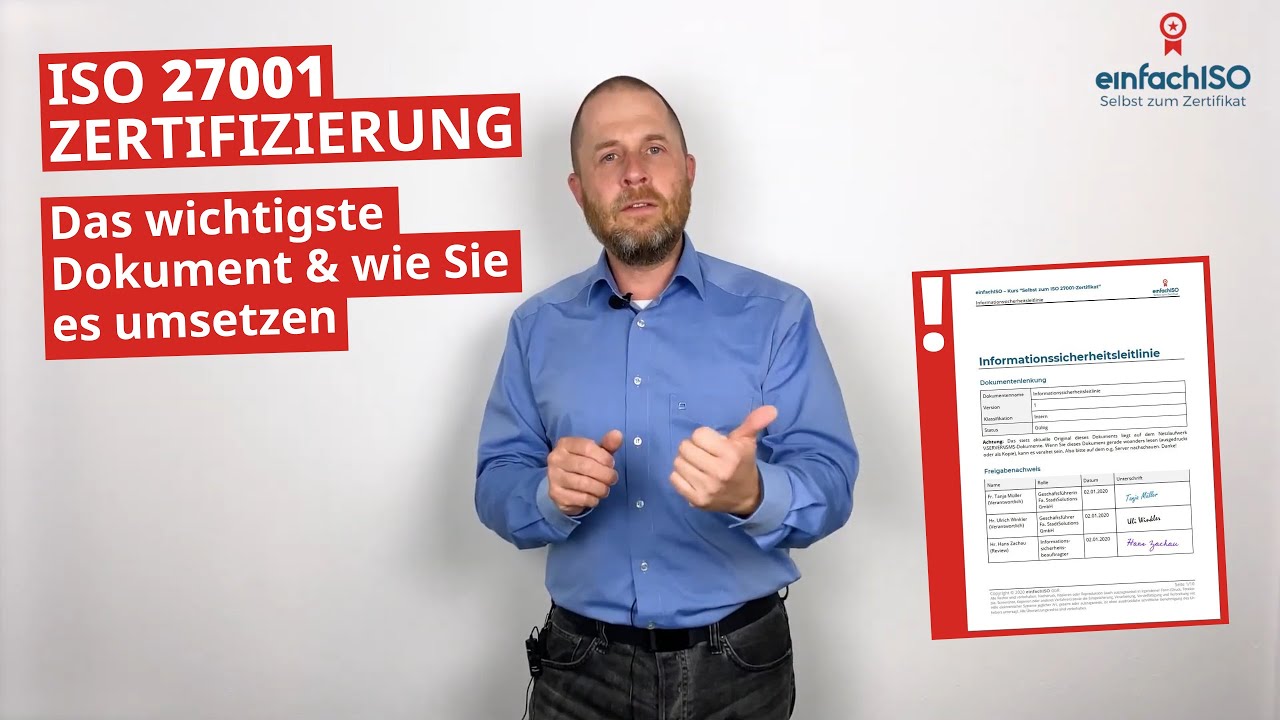 ISO 27001 - Das wichtigste Dokument und wie Sie es umsetzen