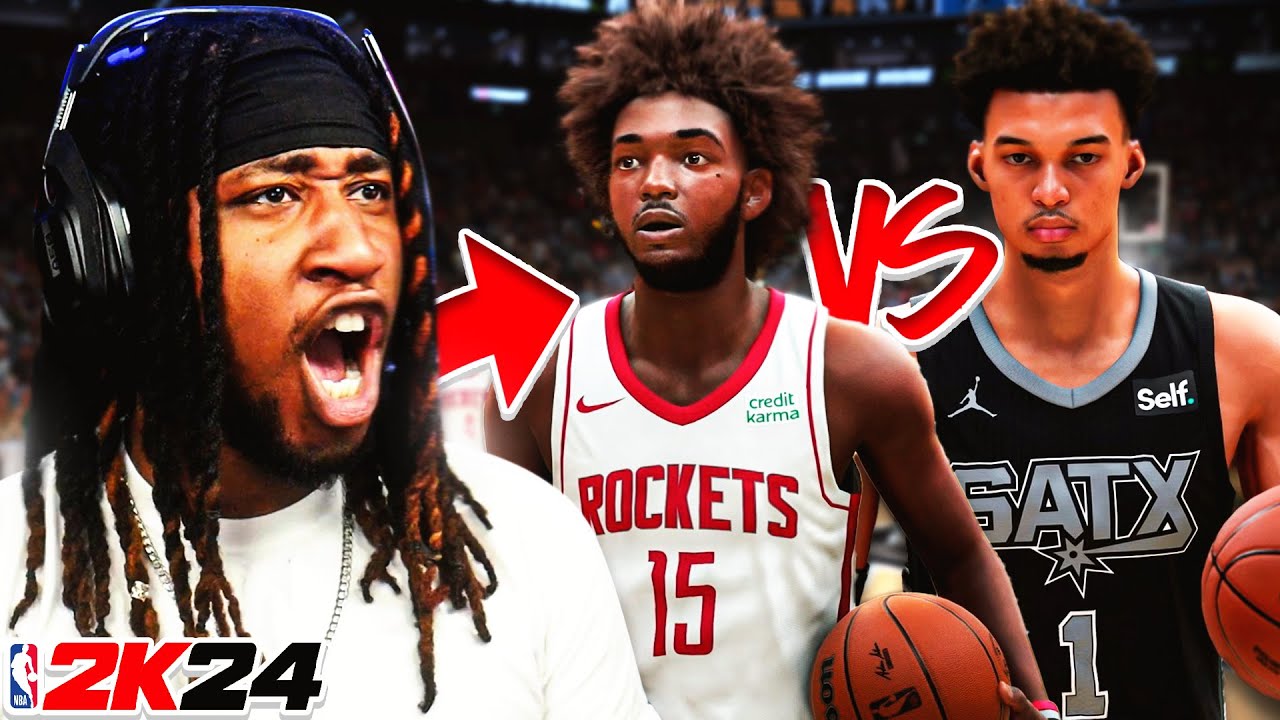NBA 2K24 MyCAREER - MATCH UP OF THE YEAR CAM vs VICTOR WEMBANYAMA! INSANE ENDING!