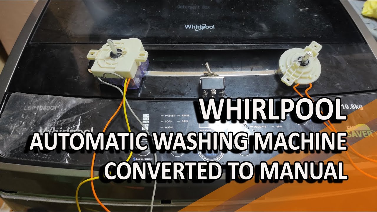 How To Convert Automatic Washing Machine to Manual | Tagalog | Alan's Kit