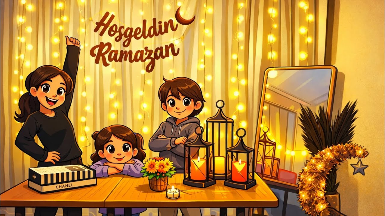 EVİMİZİ SÜSLEDİK RAMAZAN GELİYOR 🌙✨#aboneol #keşfet #ramazan #ramazanmubarak #youtube 
