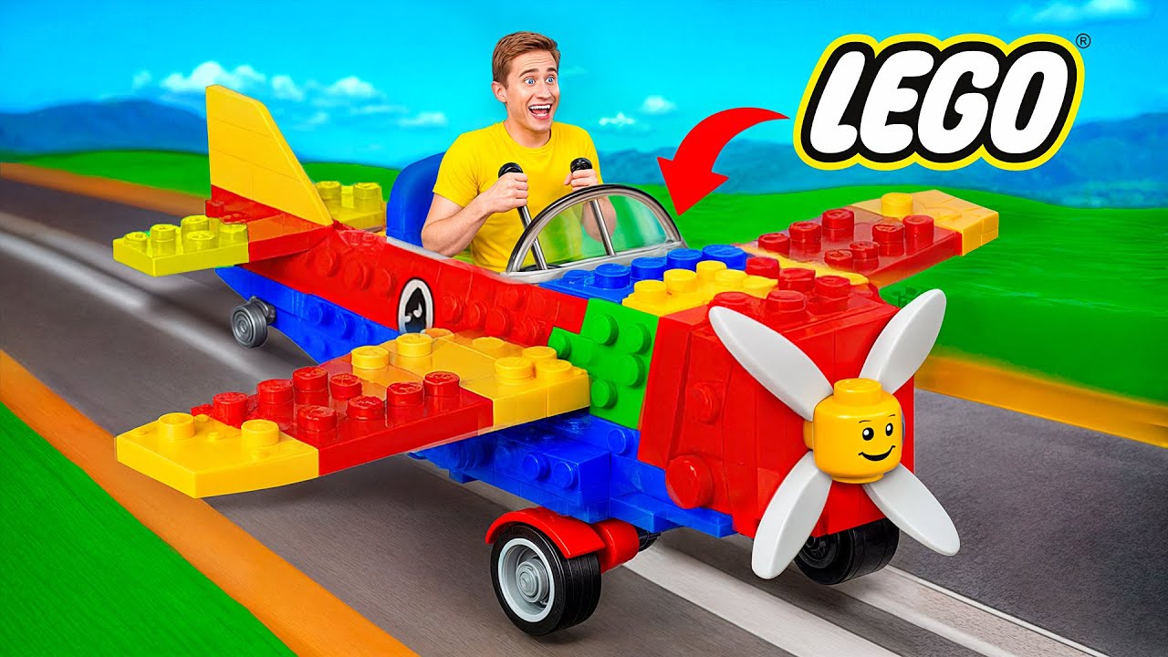 Я Построил Самолет из LEGO в Реальной Жизни от Multi DO Joy
