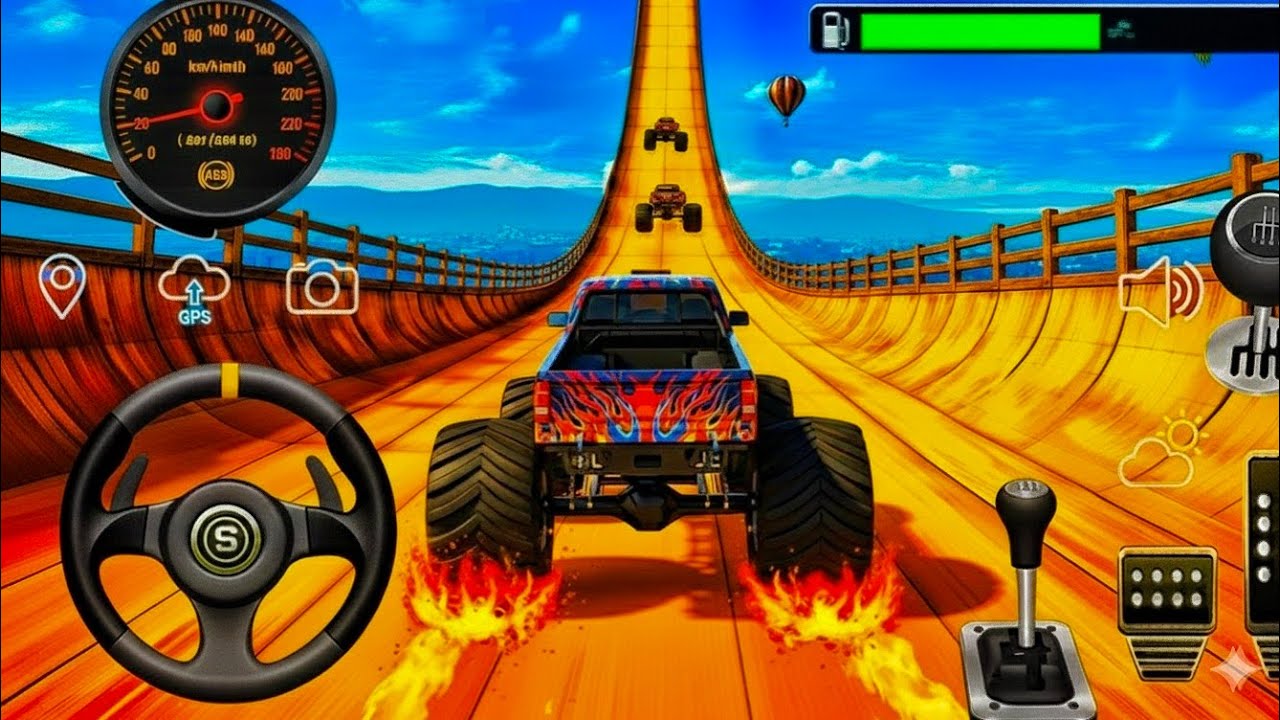 Monster Truck Mega Ramp Racing – Impossible Stunts & Extreme Jumps 2025