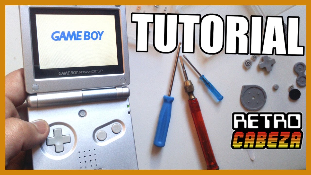 Gameboy Advance SP CÓMO CAMBIAR CARCASA