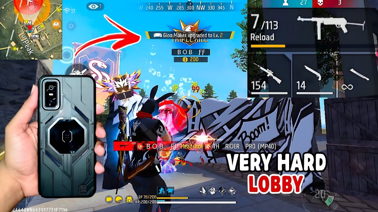 Very Hard Lobby 😱 Grandmaster Push on Infinix GT 30 Pro