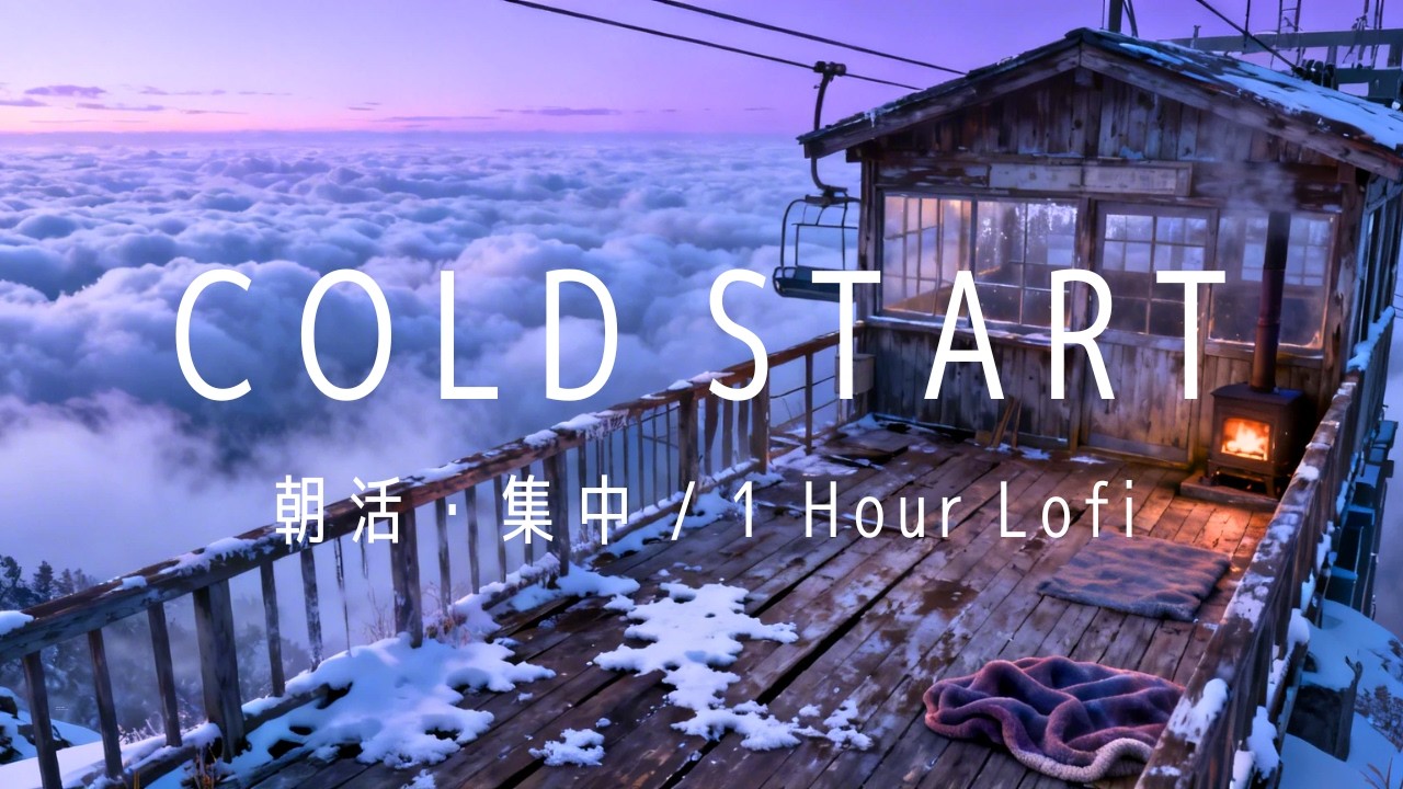 Dawn at the Summit Terminal ❄️ 凍てつく寒さと張り詰めた静けさ｜朝活・限界突破・コールドスタート用 Lofi BGM (1 Hour)