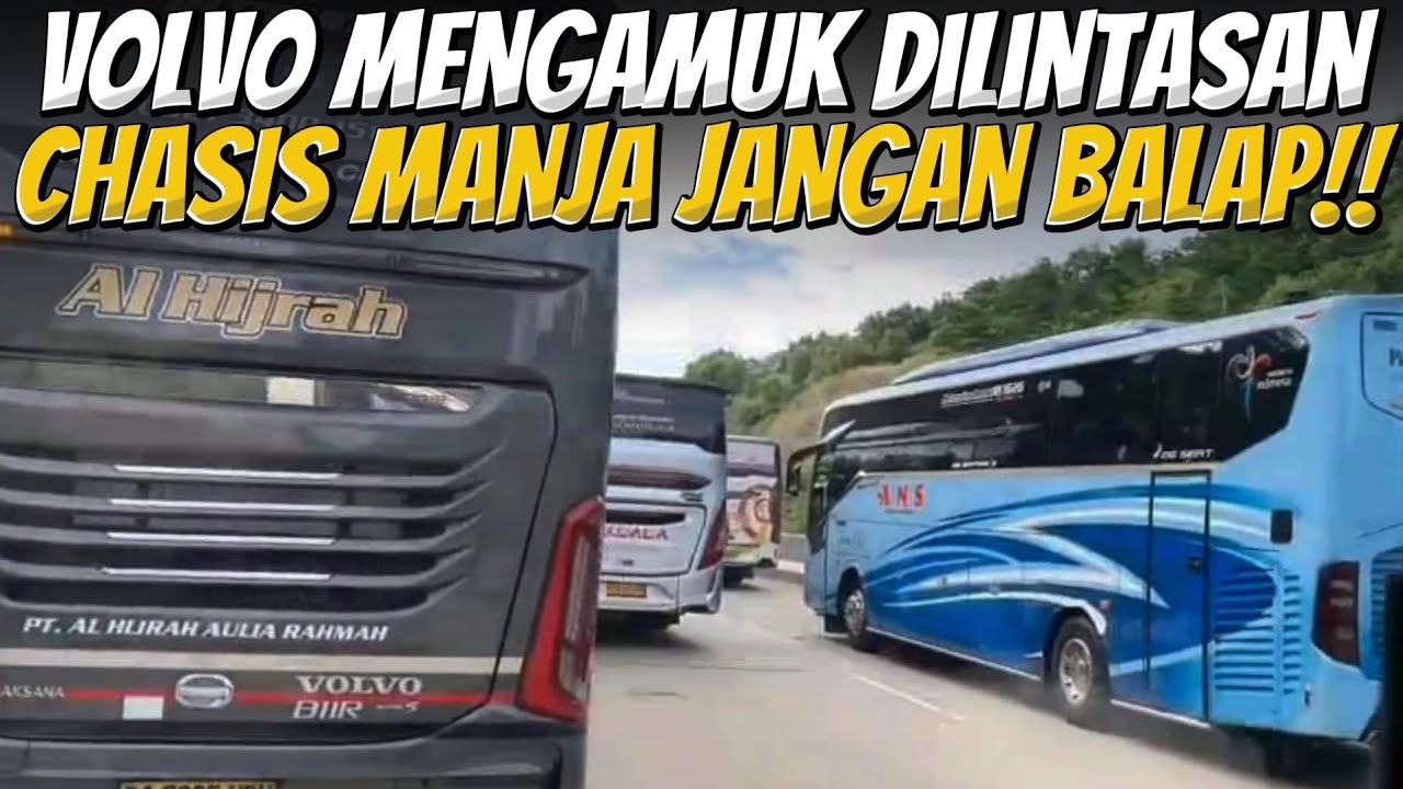 GIL44‼️Nyender Kanan Tanpa Kasih Ampun, Overtake VOLVO VS MERCY Dilintasan Sumatera