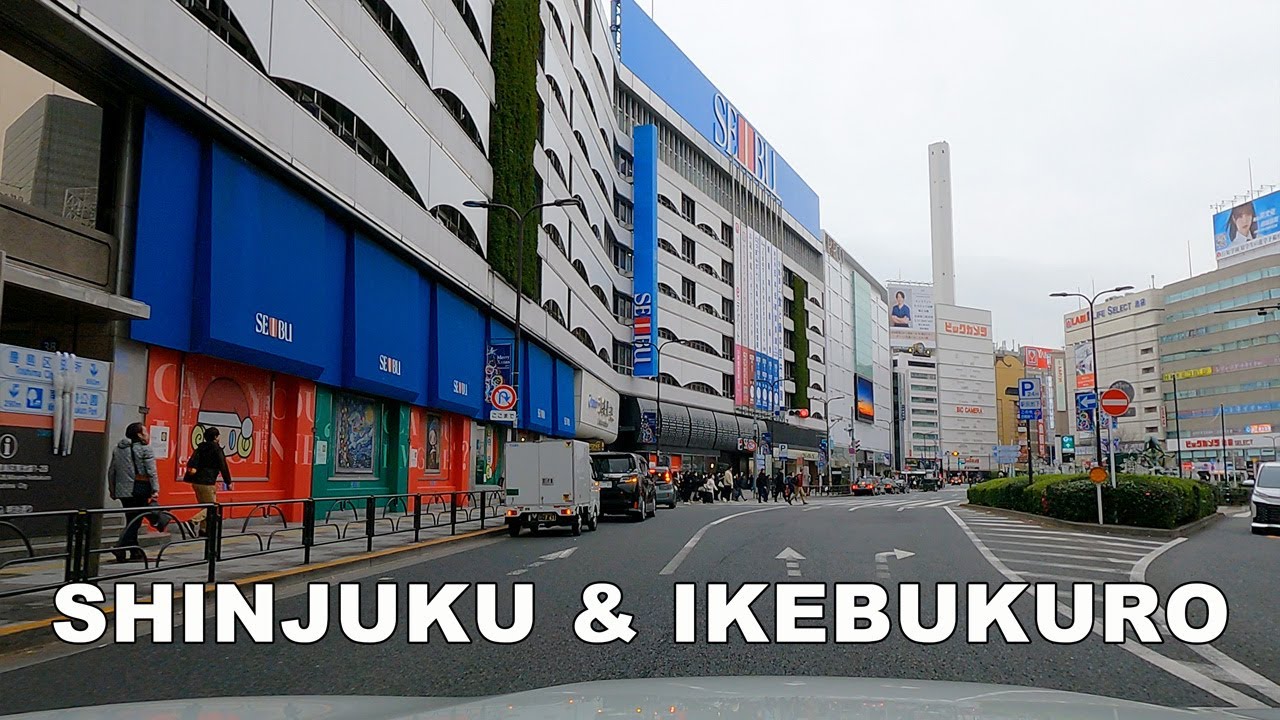 Driving in Japan - Tokyo Shinjuku, Ikebukuro and Korakuen