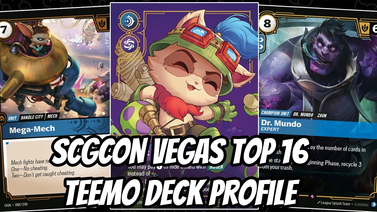 Профиль колоды Teemo из SCGCON Vegas Top 16 | Riftbound Origins