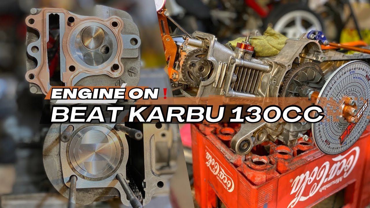 RAKIT DARI NOL ! MESIN BEAT KARBU 130CC KLEP STD HARIAN LEPAS 🚀
