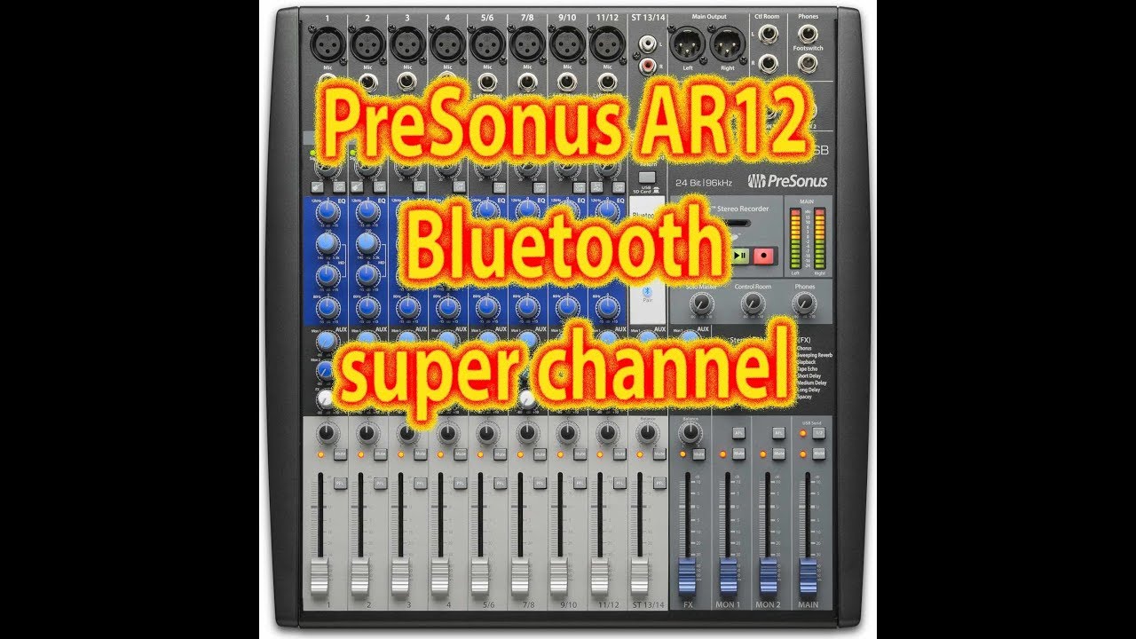 Jak korzystać z Bluetooth Super Channel w PreSonus StudioLive AR12