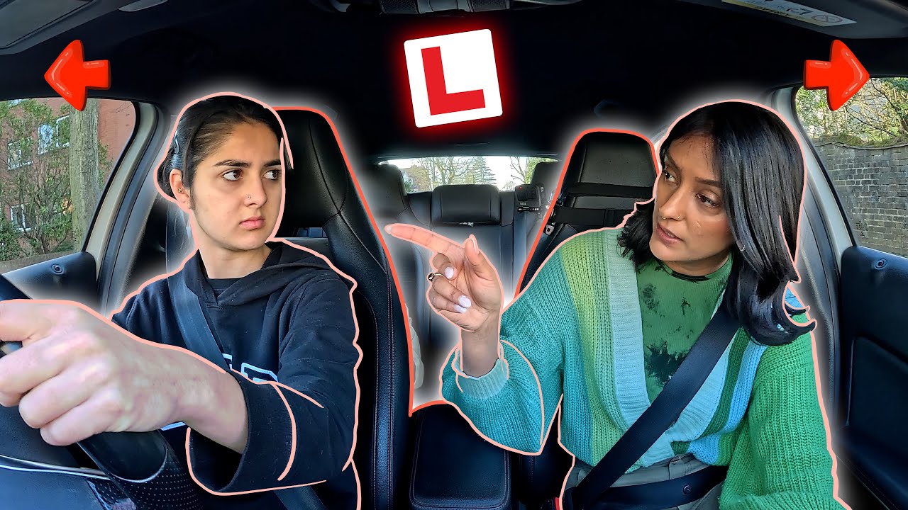 Ella's 3rd Driving Lesson | Turning Left And Right