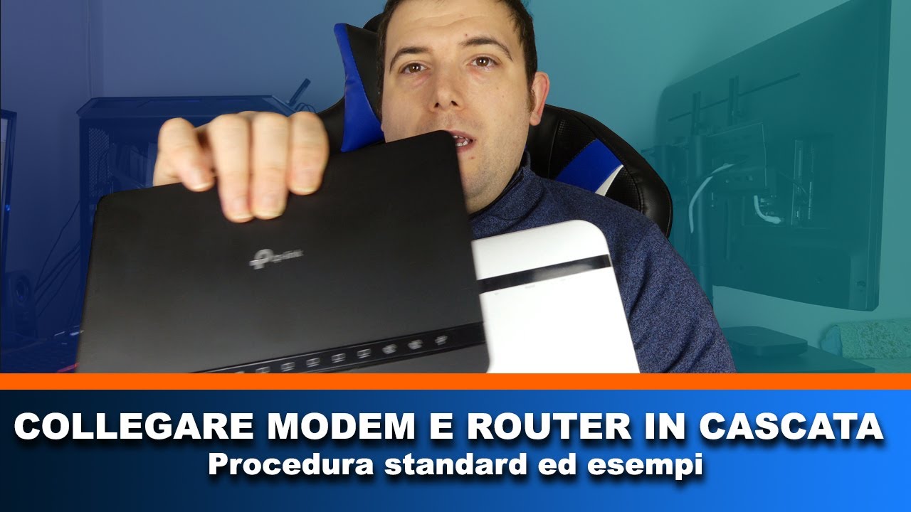 Collegamento di un modem operatore ed un router in cascata, procedura standard