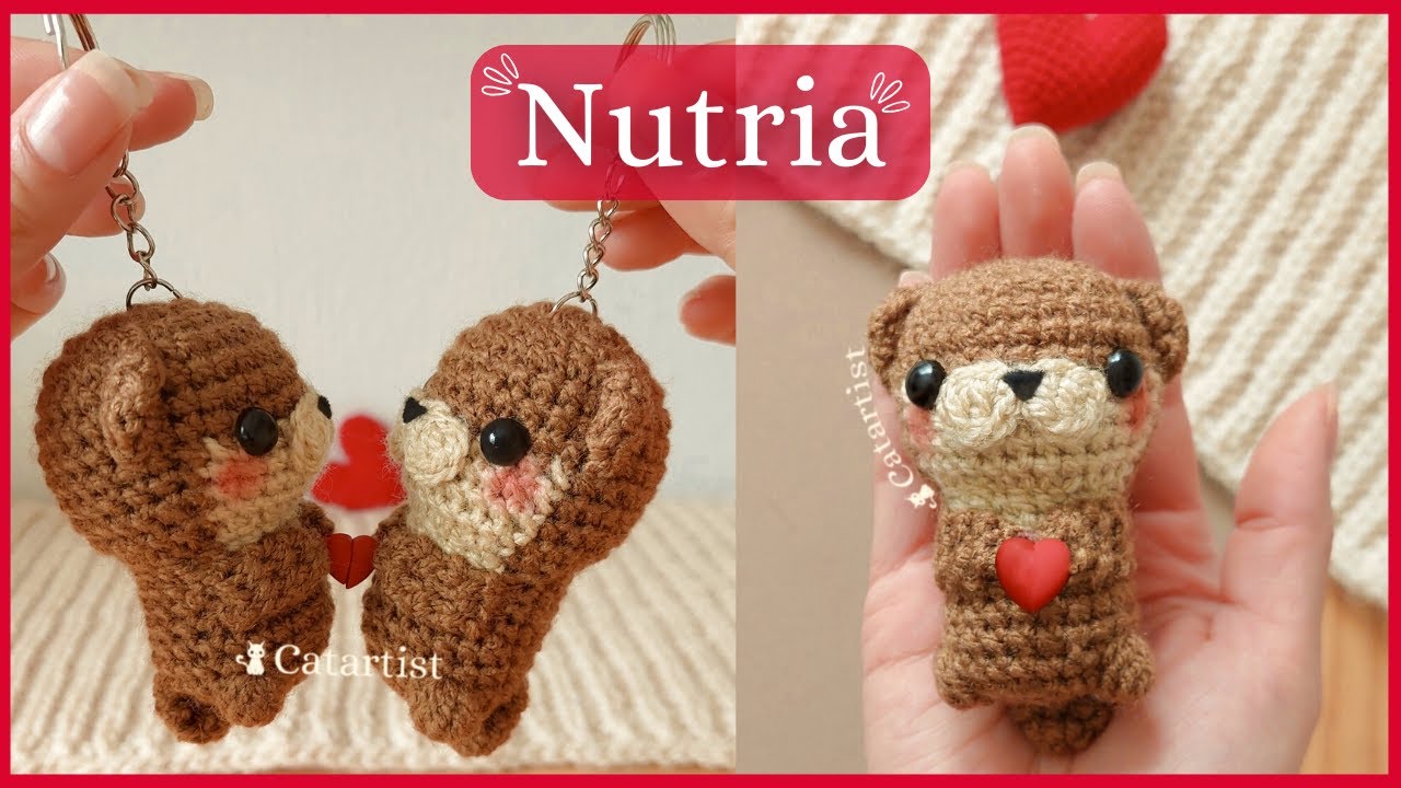 Nutria Amigurumi - Crochet Tutorial paso a paso FÁCIL 😍 Amigurumis para el 14 de febrero