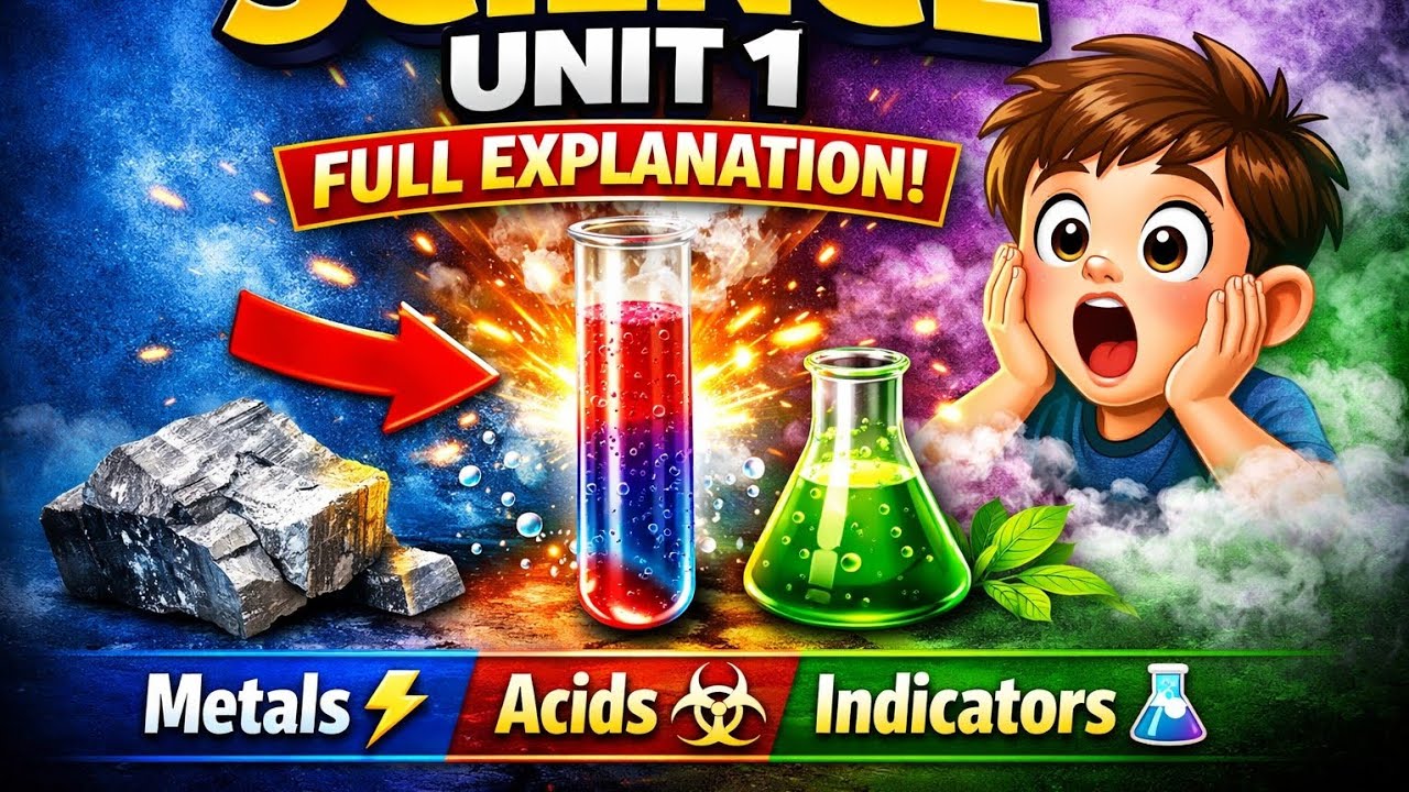 مراجعه ساينس أولي اعدادي الوحده الاولى كامله/ UNIT 1Chemical Substances