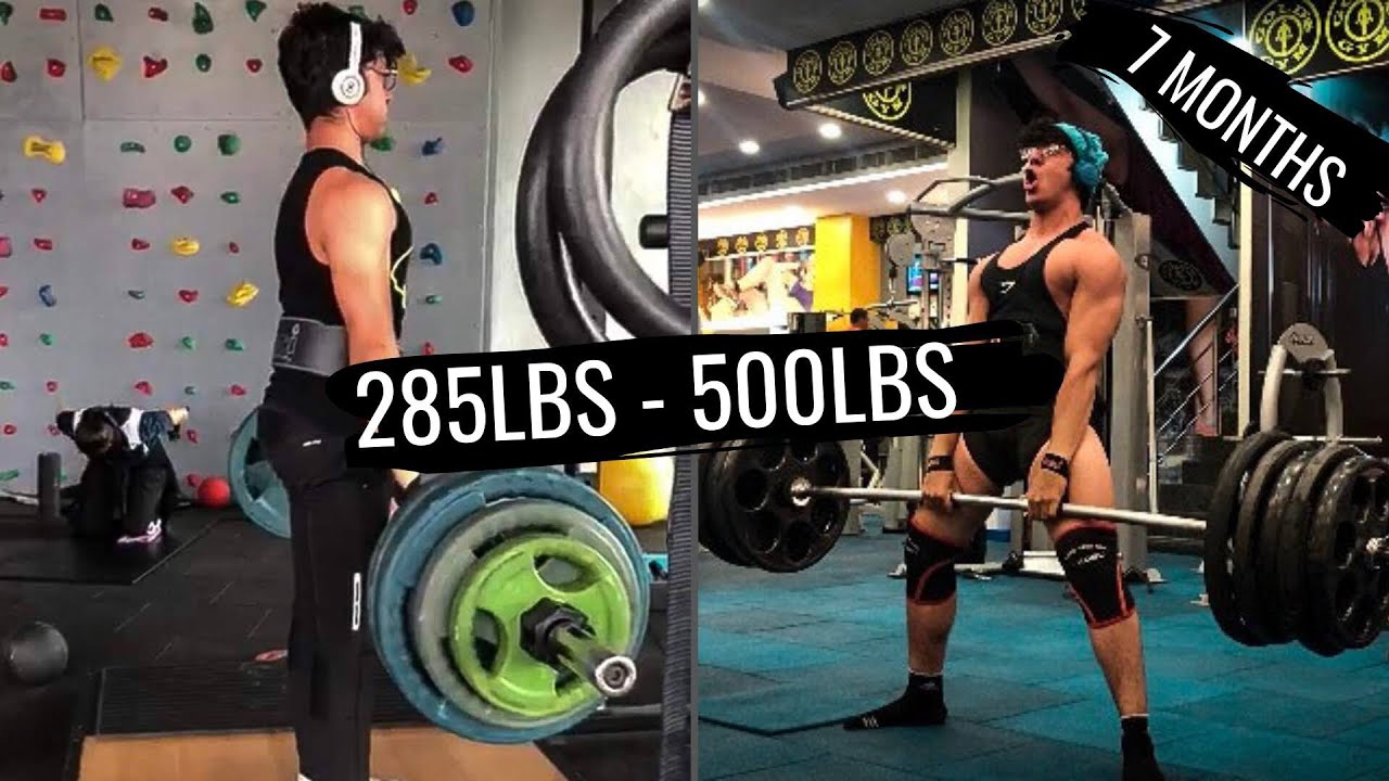 7 MONTH DEADLIFT TRANSFORMATION 285-500LBSx1 | David Laid's DUP Program