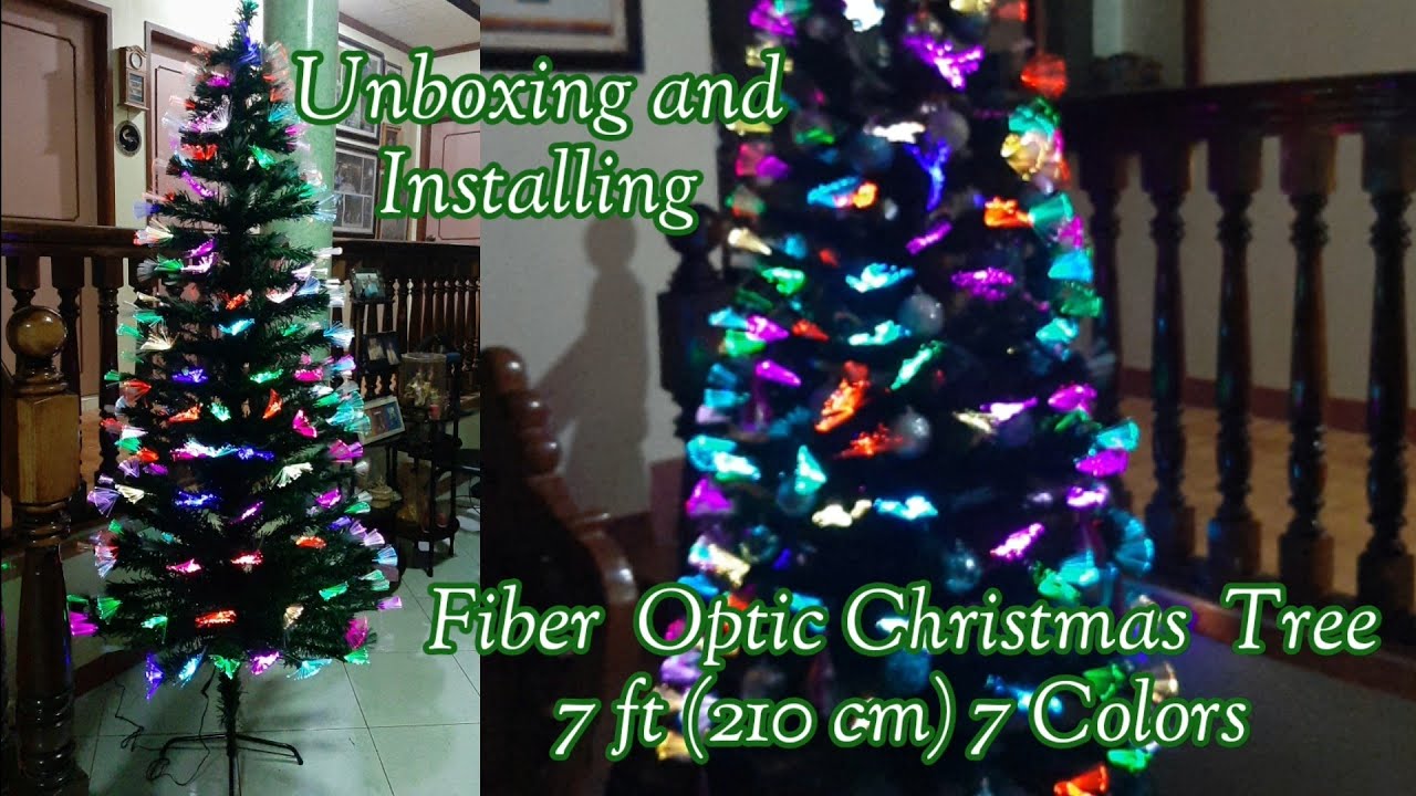 Unboxing and Installing Fiber Optic Christmas Tree