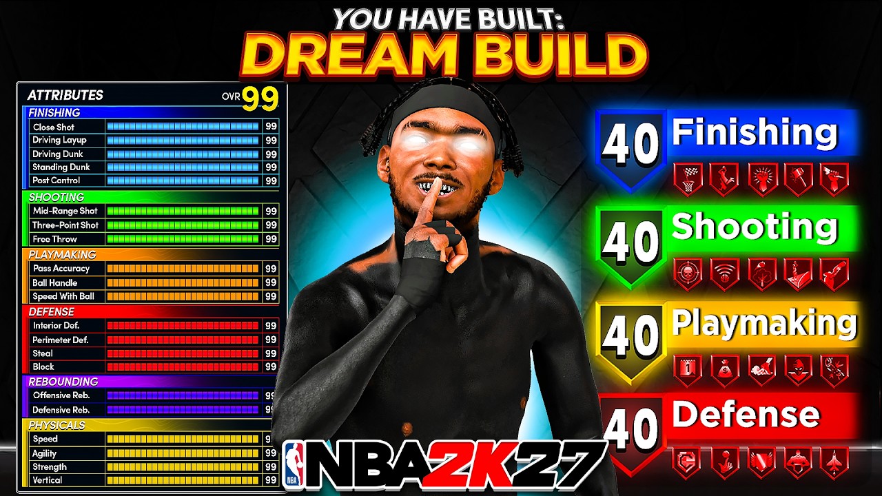 Как создать ВАШ ПЕРВЫЙ БИЛД ГАРДА в NBA 2K27&hellip; (ЭКОНОМИМ VC)