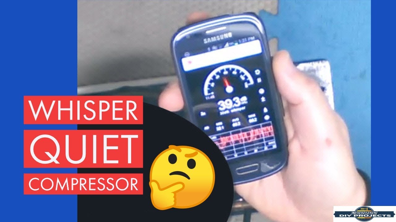 How to make a DIY quiet air compressor / ultra silent air compressor