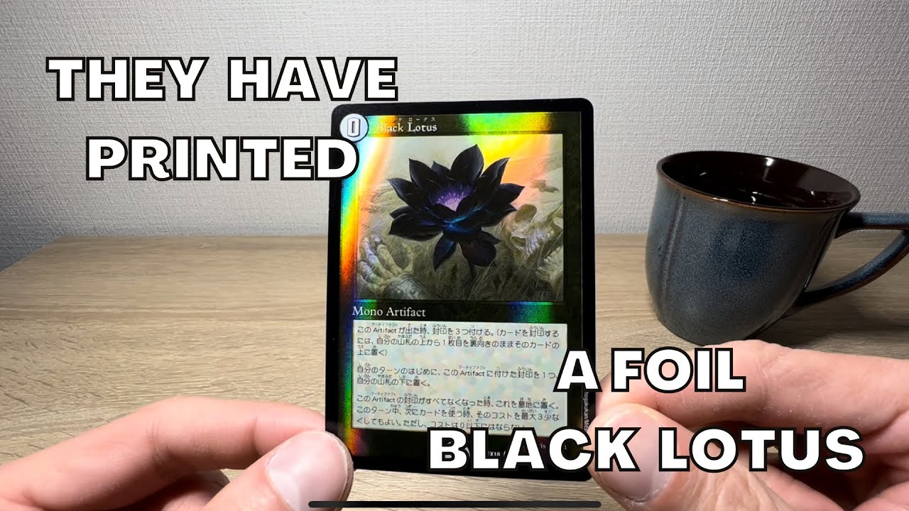 They Have Printed a foil Black Lotus