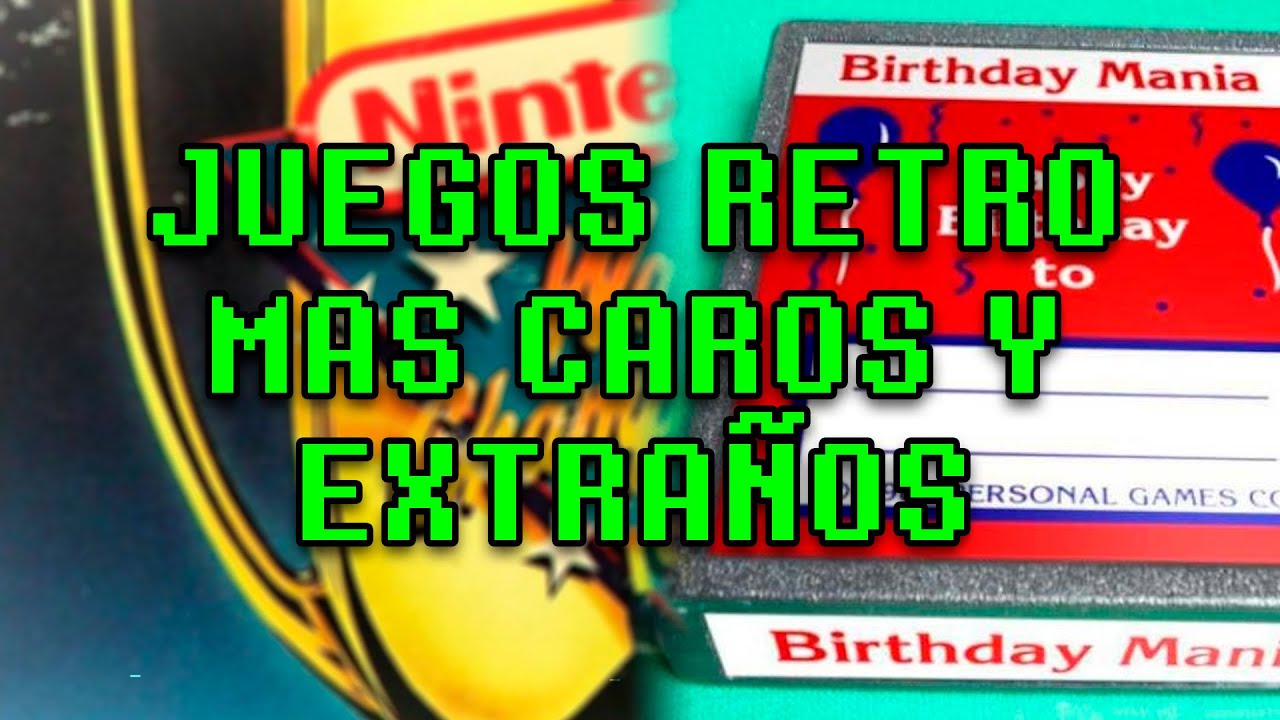 JUEGOS RETRO MAS CAROS Y EXTRAÑOS DE LA HISTORIA