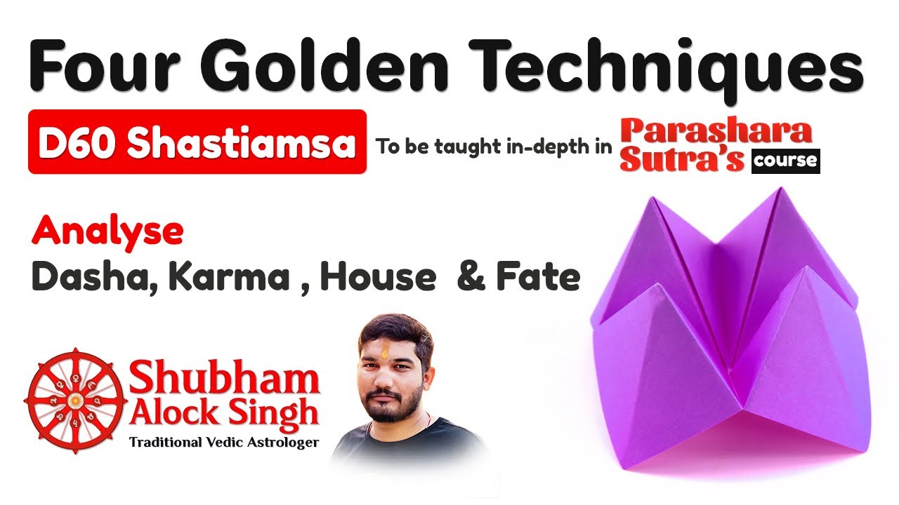 D60 Shastiamsa Chart  | Four Techniques | House Lord, Dasha Lord and Karma #learnastrology #D60