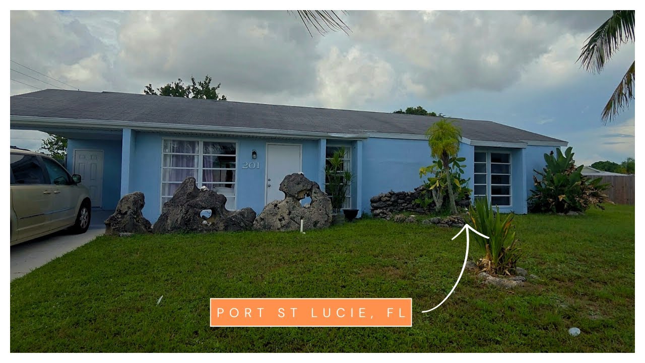 AFFORDABLE HOUSE NO HOA FEES PORT SAINT LUCIE FLORIDA | HOUSE TOUR