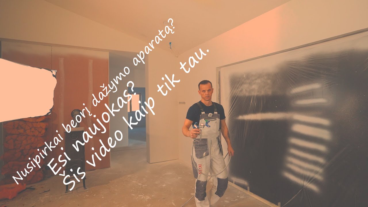 Nusipirkai beorį dažymo purk&scaron;tuvą? pažiurėk mano video.