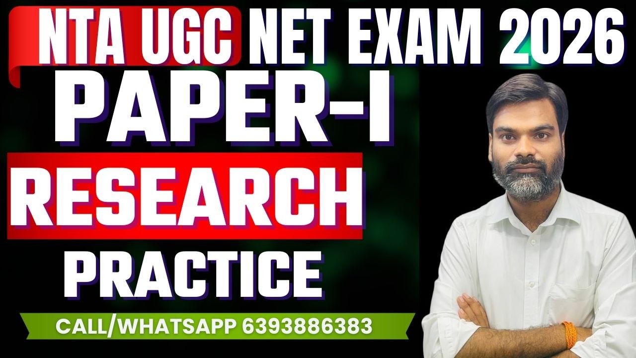 UGC NET  RESEARCH  practice  PAPER 1 || UGC NET PAPER 1 BY SHIVAM SIR