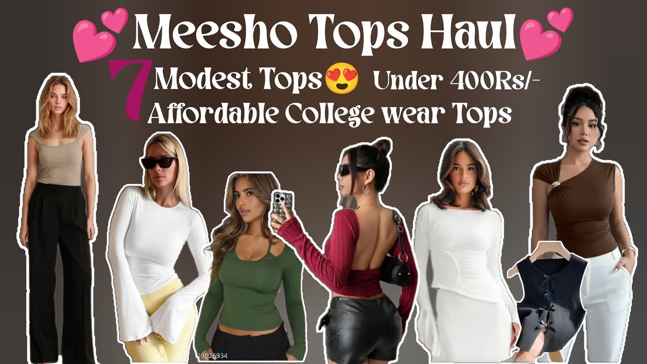 Meesho Tops Haul😍|| Affordable tops || Stylish Tops || All under 400Rs/- ||