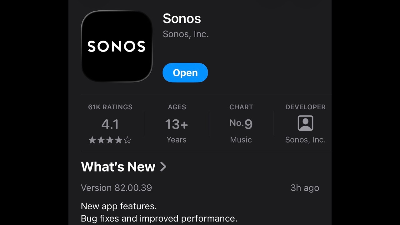 Обновление приложения Sonos 80.00.39/45 - Обновление динамика 18.1 - Тестирование воспроизведения...