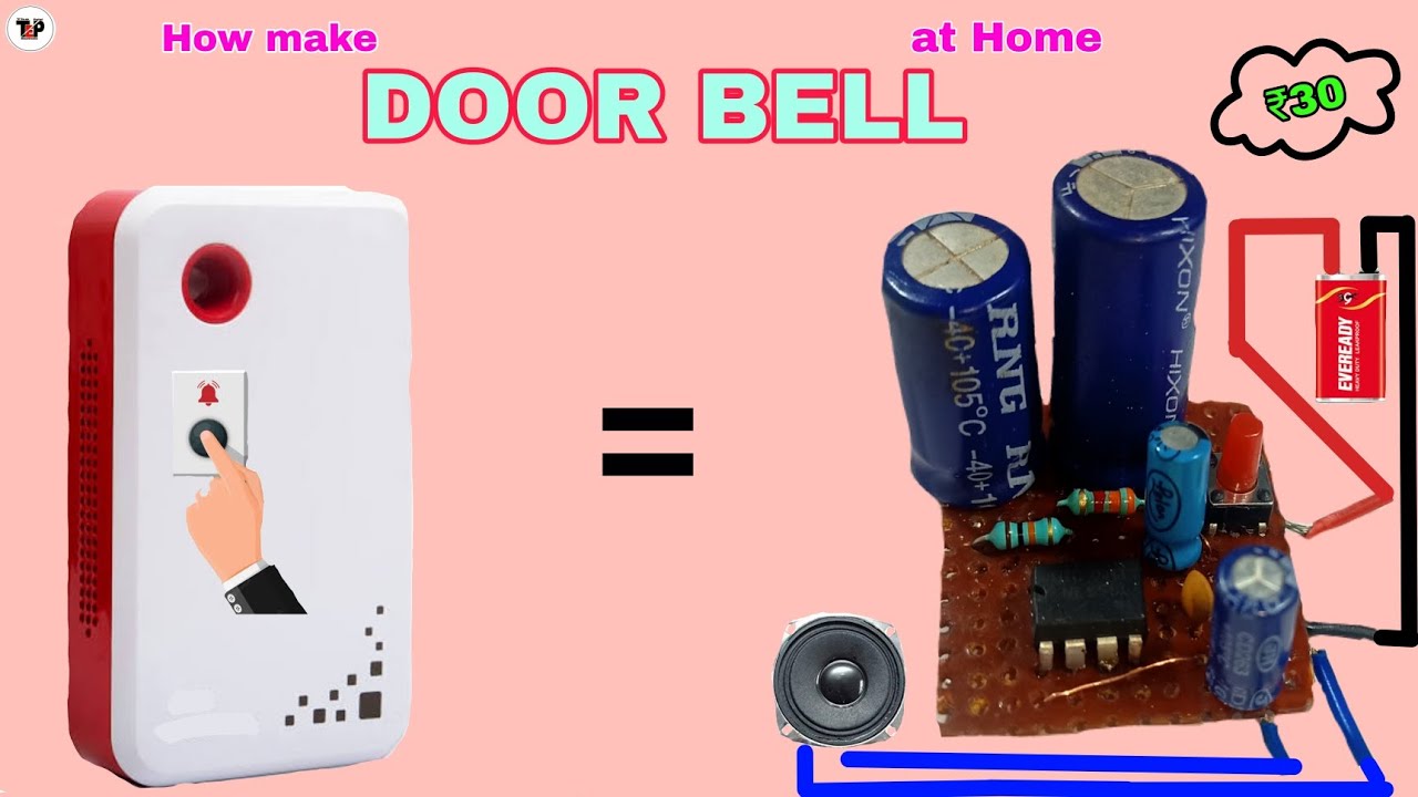 How to Make Doorbell at Home ||  Powerfull Doorbell At Home || Doorbell Using 555 Timer Ic.