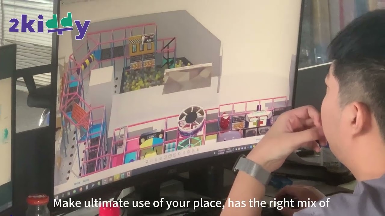 How To Design and Creating an Indoor Playground Drawing #indoorplayground #playground