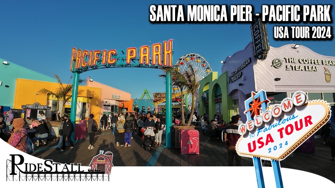 Freizeitpark am Meer - der Pacific Park auf dem Santa Monica Pier 🎡 VLog | USA Tour 2024 #02