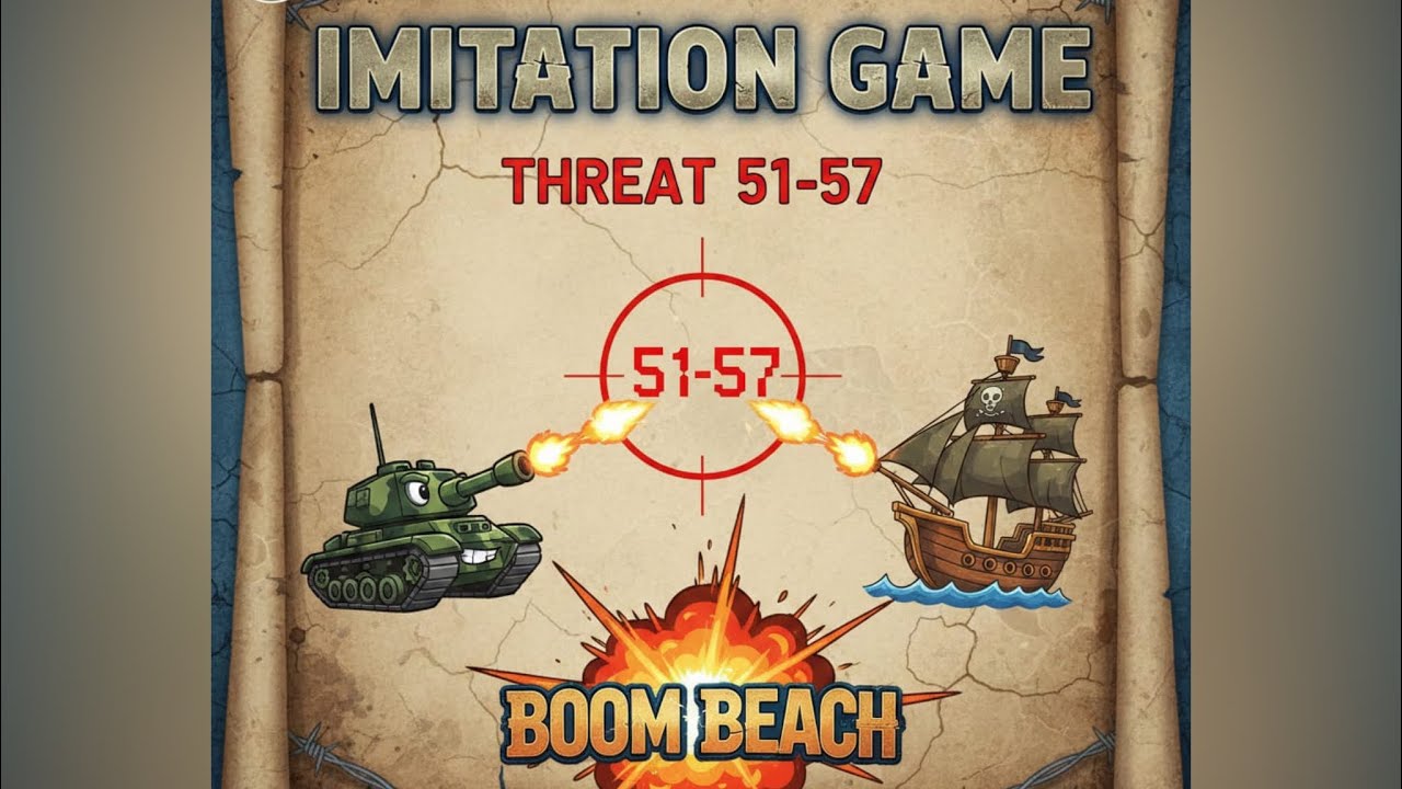 Imitation game threat 51-57 #boombeach