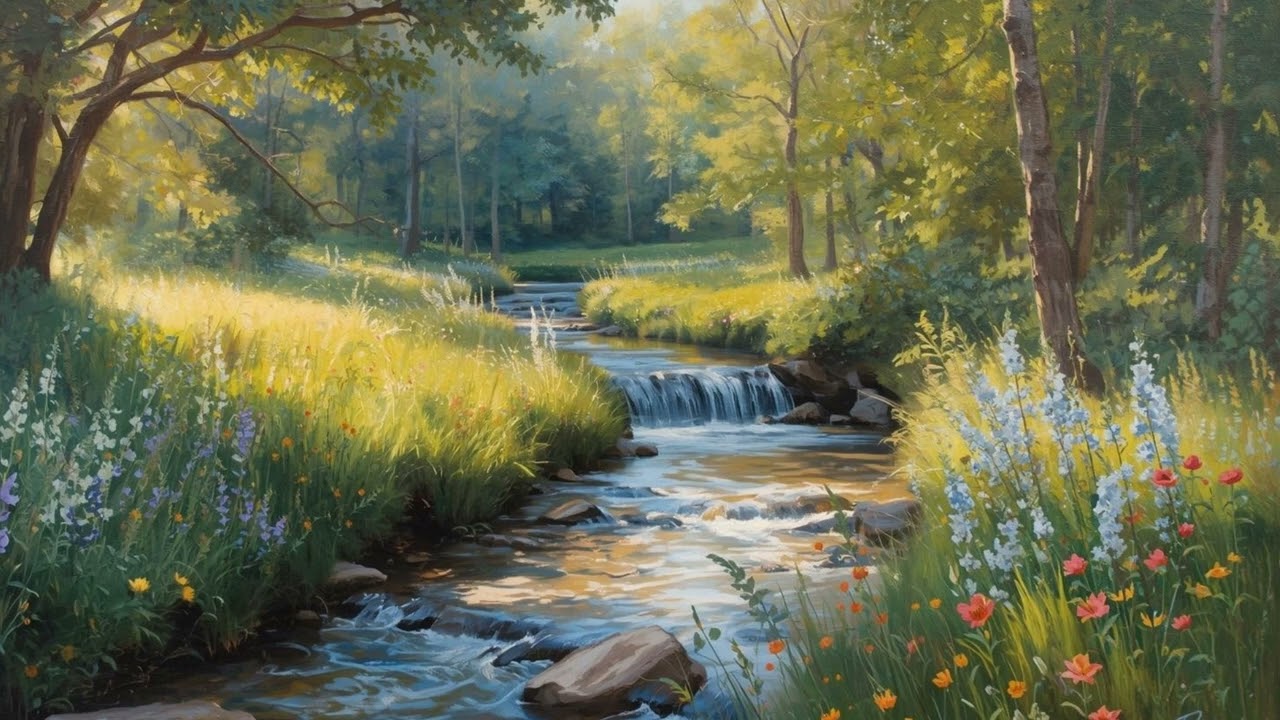 เพลงบรรเลงAI,ดนตรีรีแล็กซ์พักผ่อนหย่อนใจ, relaxing music, soothing, view scenery 