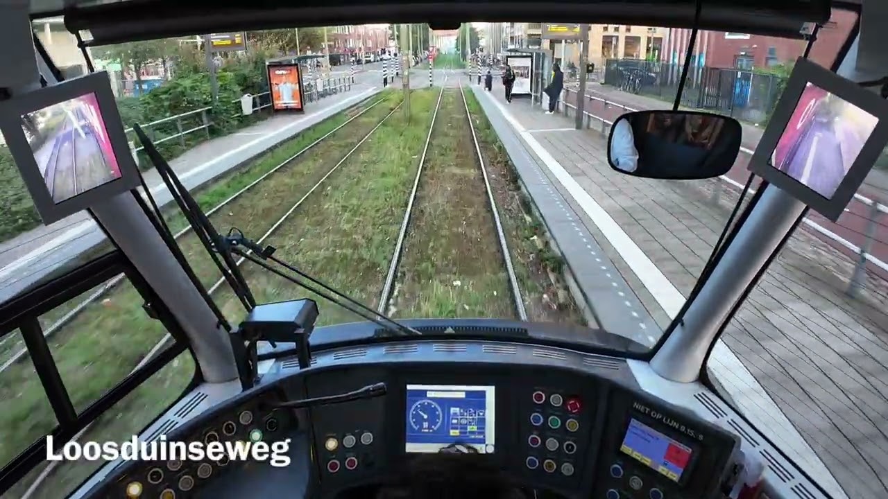 POV: HTM tram 11 full circle - The Hague, Netherlands - cabview