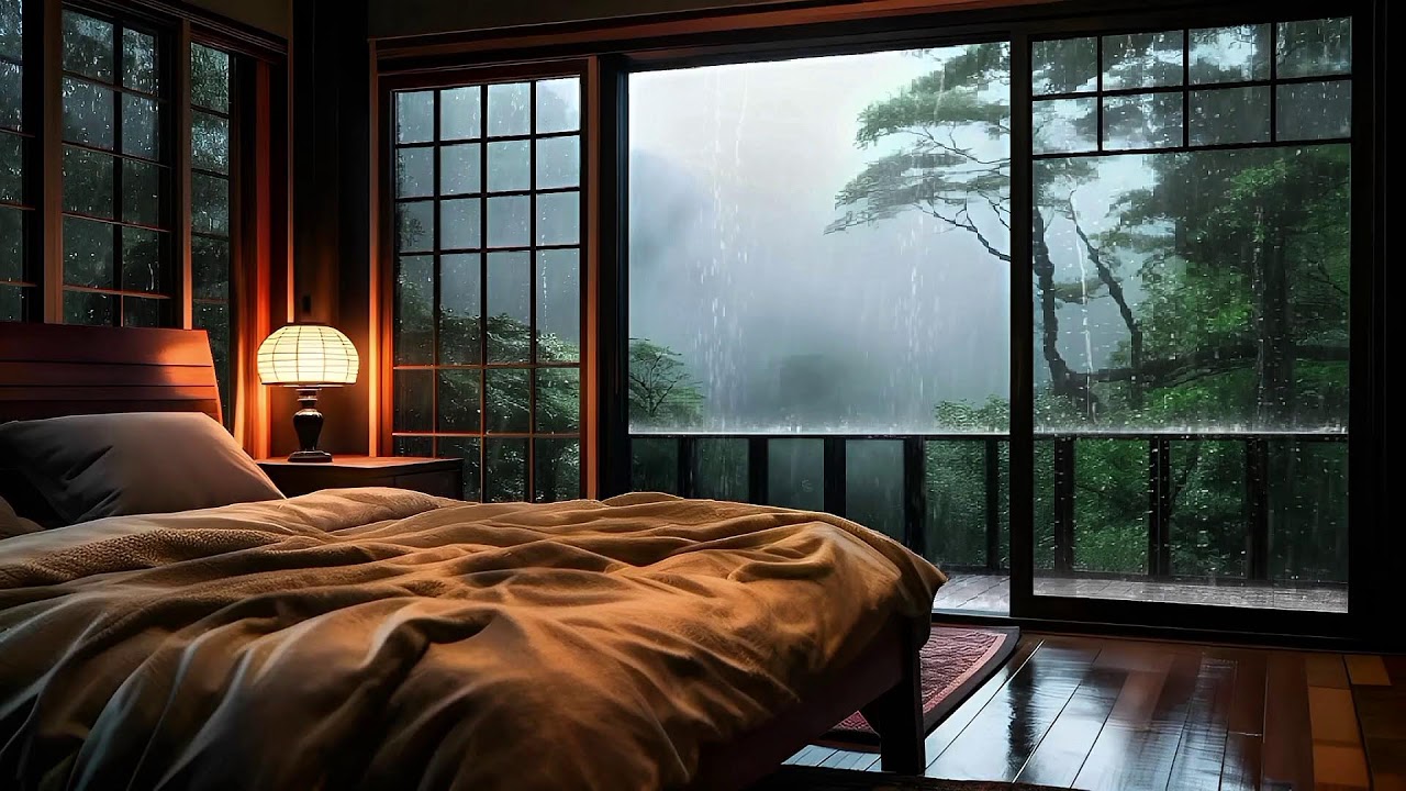Relax and Sleep Instantly - Peaceful Rain Sounds + Calm Music for Stress Relief